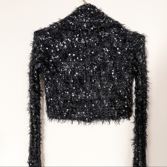 Guess by Marciano Black / White Cropped Jacket - Picture 5 of 7